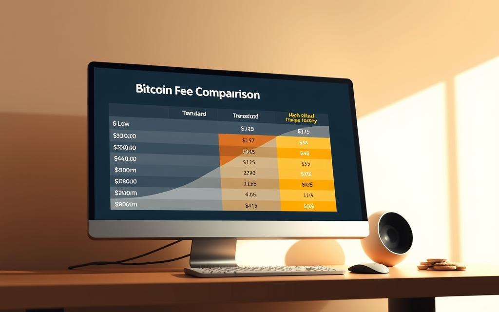 bitcoin fees comparison