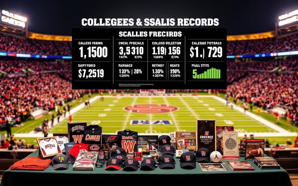 college football sales records
