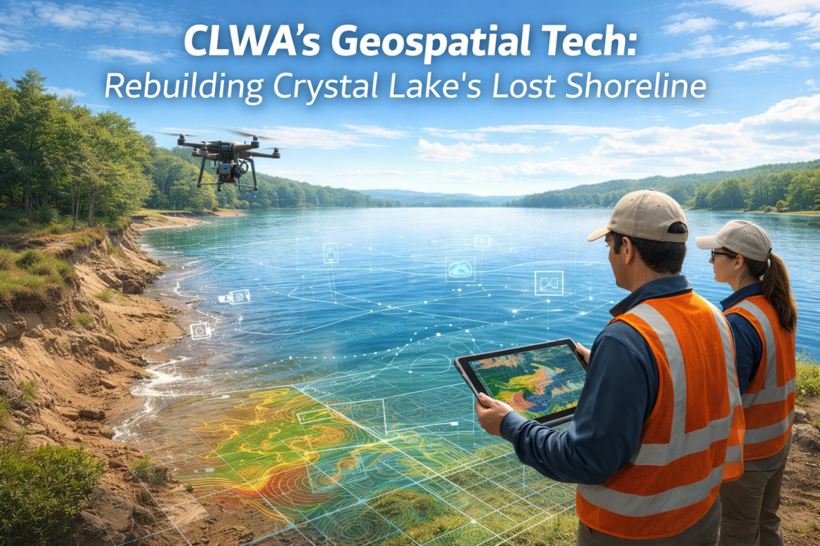 geospatial technology, CLWA, Crystal Lake, shoreline restoration, environmental tech, GIS mapping, ecological recovery, lake conservation, geospatial analysis, environmental management, habitat restoration, digital mapping